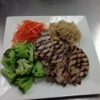Best 23. Charbroiled Pork Chop and Shredded Pork Rice Plate in Red Deer, AB