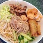 Best 38. Charbroiled Pork, Spring Rolls, Shredded Pork, and Prawns Vermicelli Bowl in Red Deer, AB